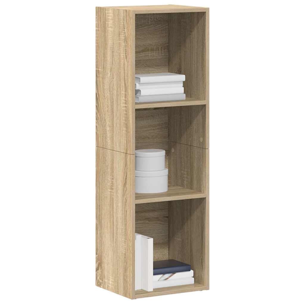 bogreol/tv-bord 36x30x114 cm konstrueret træ Sonoma-eg