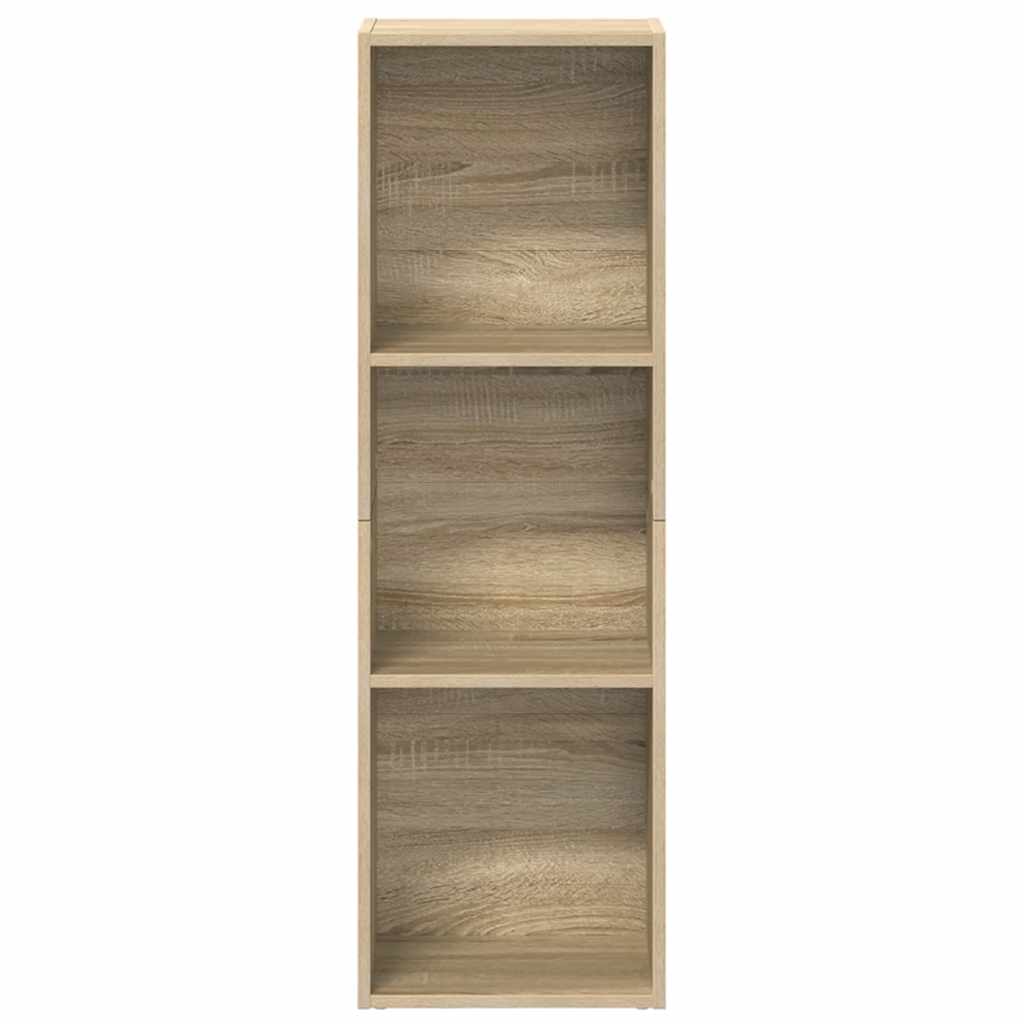 bogreol/tv-bord 36x30x114 cm konstrueret træ Sonoma-eg