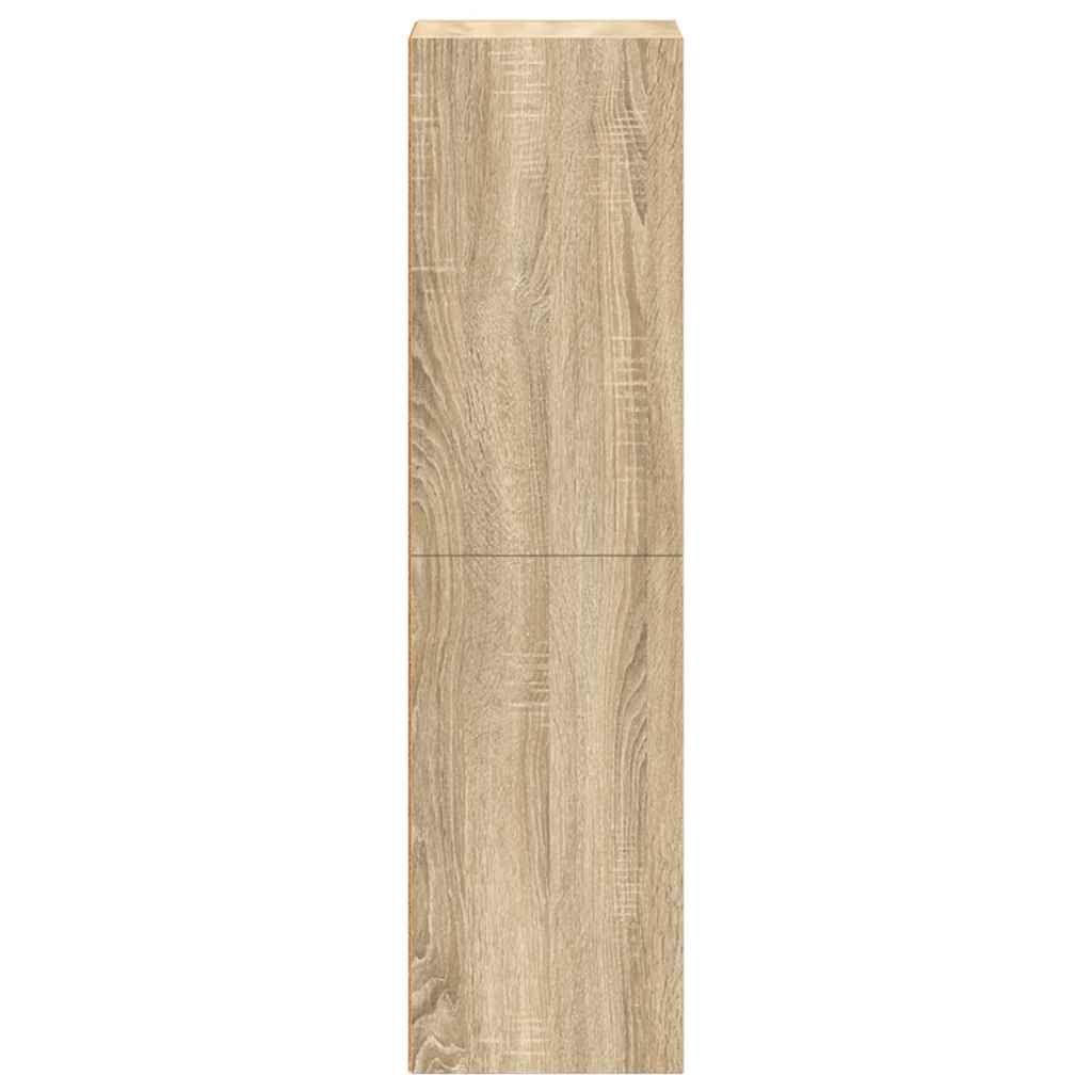 bogreol/tv-bord 36x30x114 cm konstrueret træ Sonoma-eg