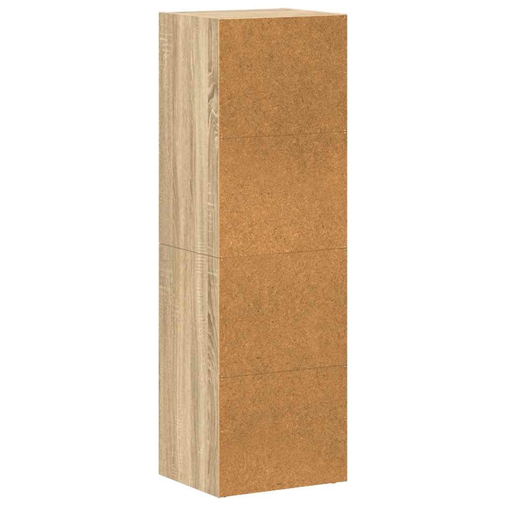 bogreol/tv-bord 36x30x114 cm konstrueret træ Sonoma-eg