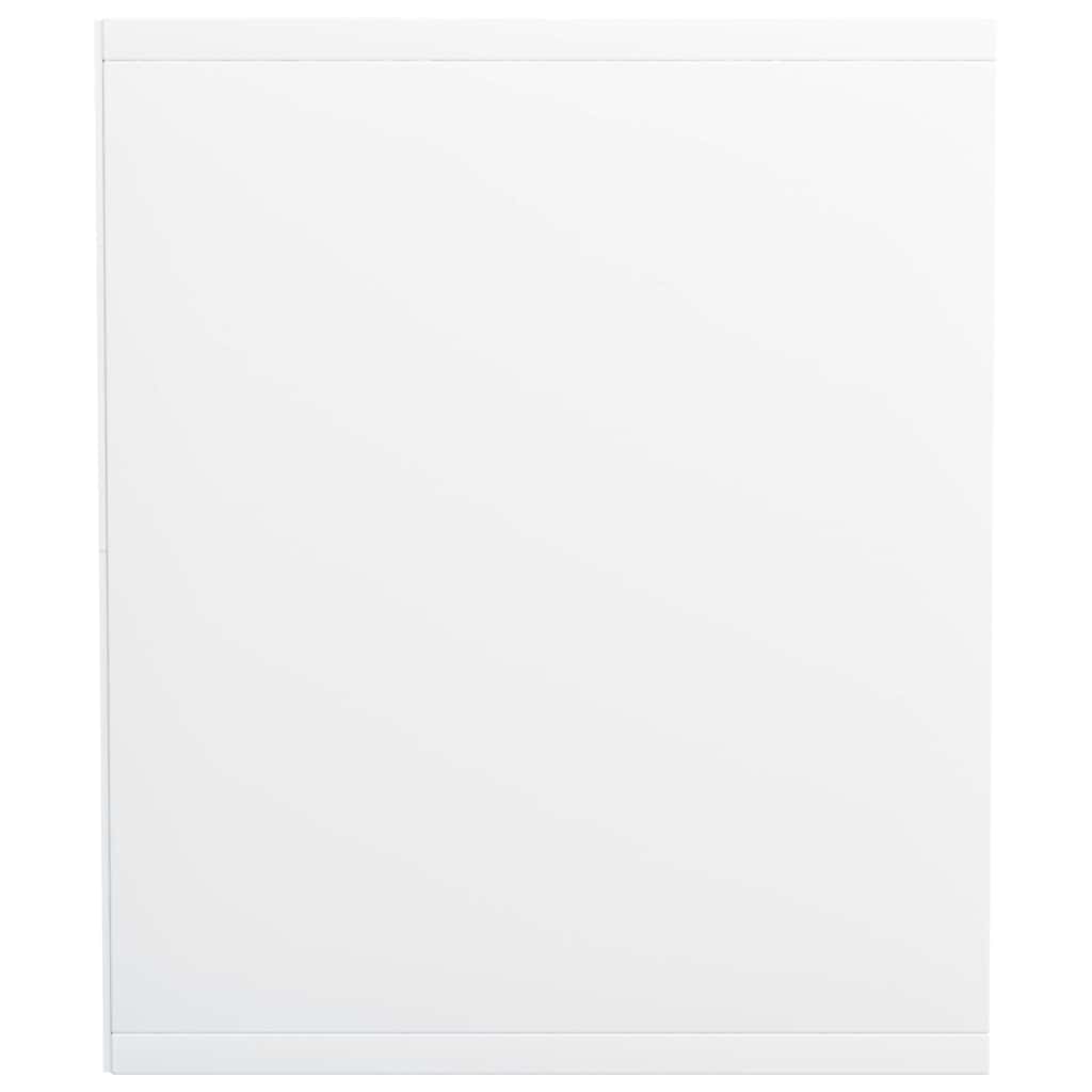 bogreol/tv-bord 36x30x143 cm konstrueret træ hvid
