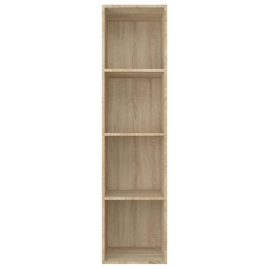 bogreol/tv-bord 36x30x143 cm konstrueret træ Sonoma-eg