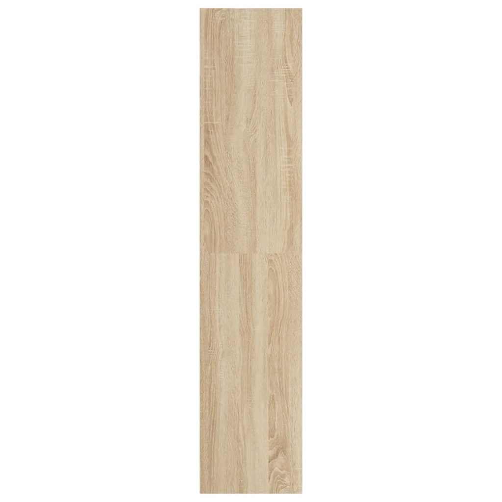 bogreol/tv-bord 36x30x143 cm konstrueret træ Sonoma-eg