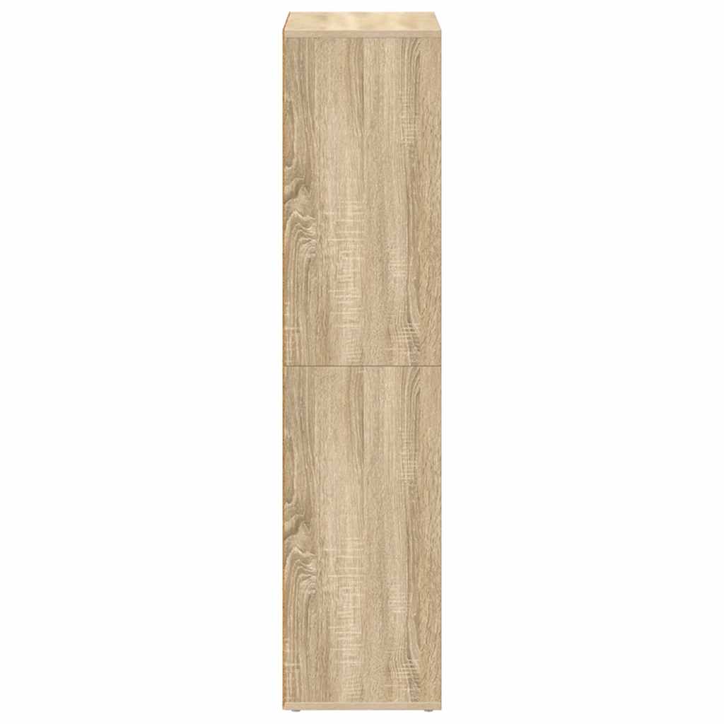 bogreol/skænk 66x30x130 cm konstrueret træ sonoma-eg