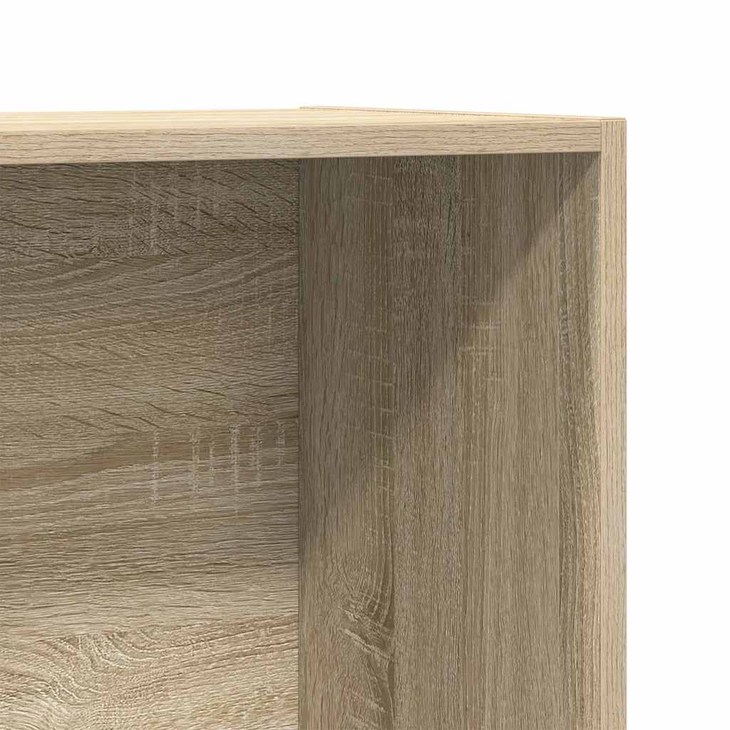 bogreol/skænk 66x30x130 cm konstrueret træ sonoma-eg