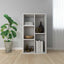 bogreol/skænk 50x25x80 cm konstrueret træ hvid