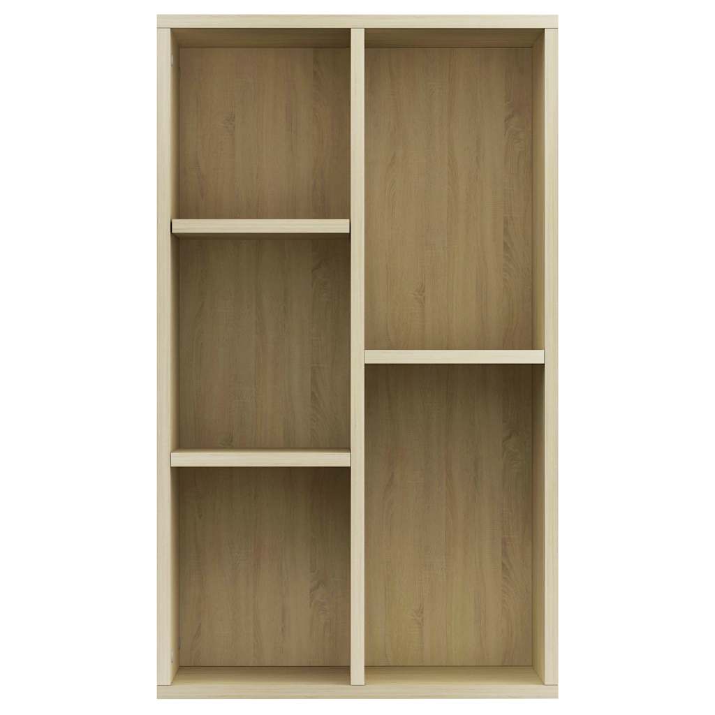 bogreol/skænk 50x25x80 cm konstrueret træ sonoma-eg