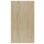 bogreol/skænk 50x25x80 cm konstrueret træ sonoma-eg