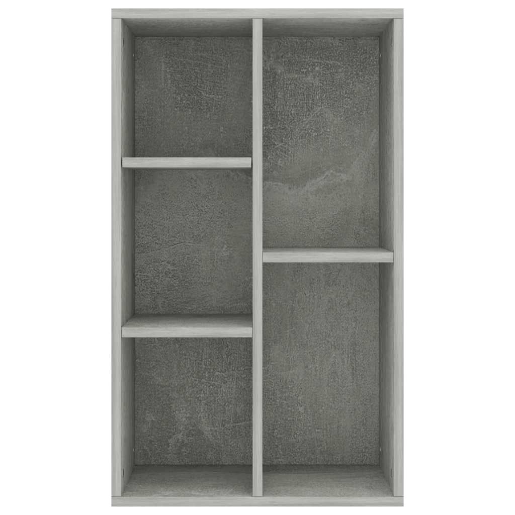 bogreol/skænk 50x25x80 cm konstrueret træ Betongrå