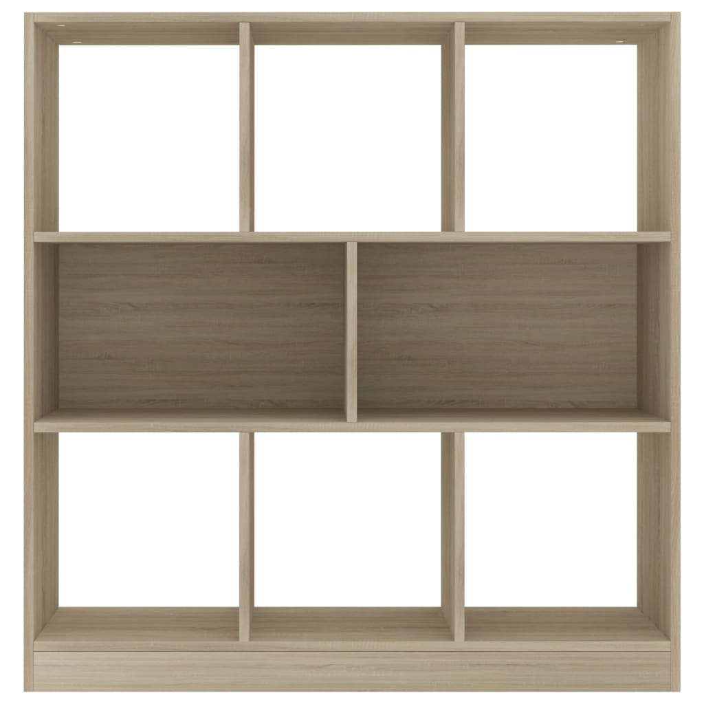 bogreol 97,5x29,5x100 cm konstrueret træ sonoma-eg