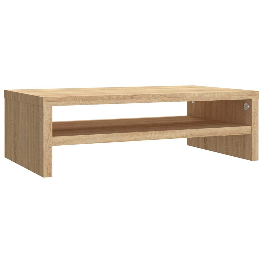 skærmstander 42x24x13 cm konstrueret træ sonoma-eg