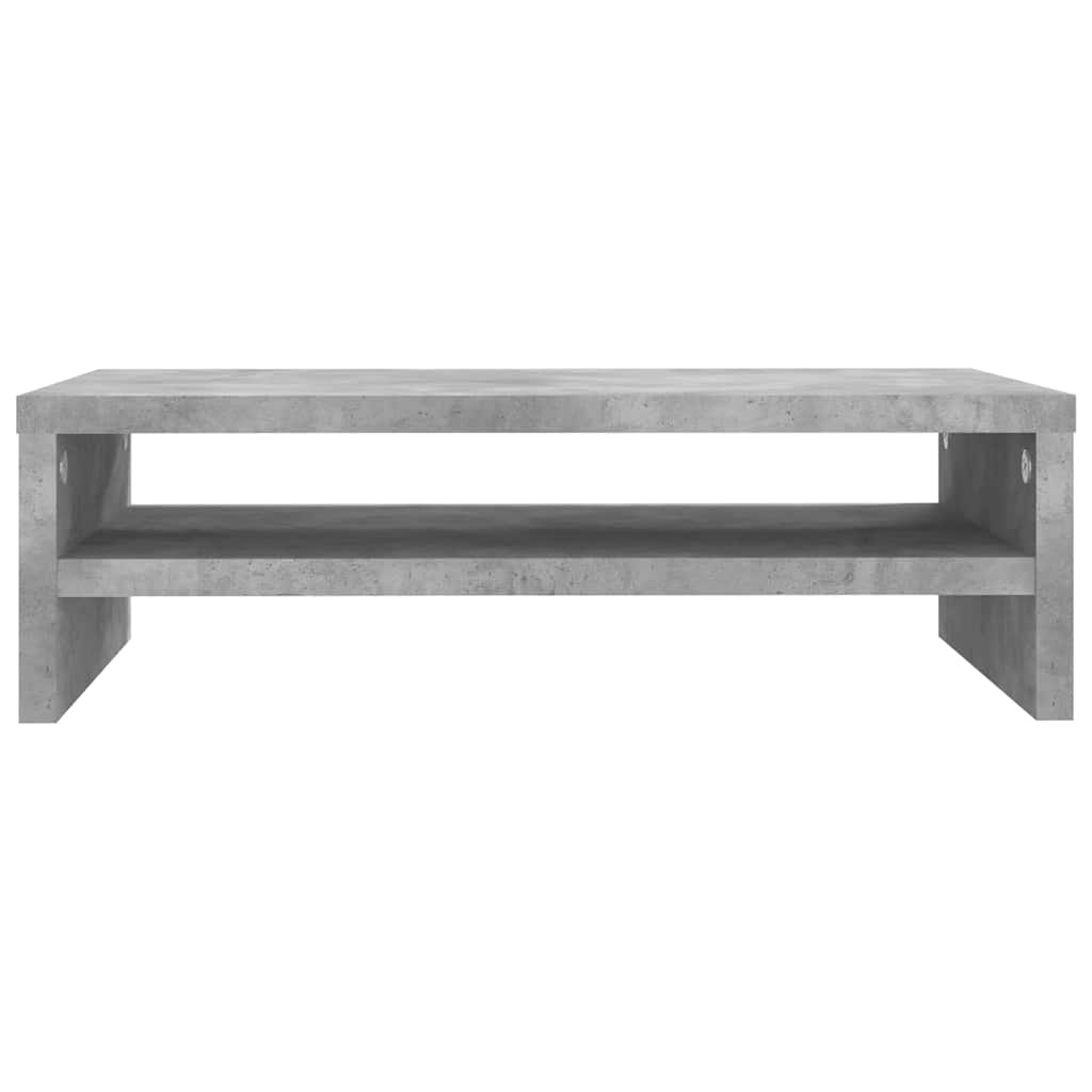 skærmstander 42 x 24 x 13 cm konstrueret træ betongrå