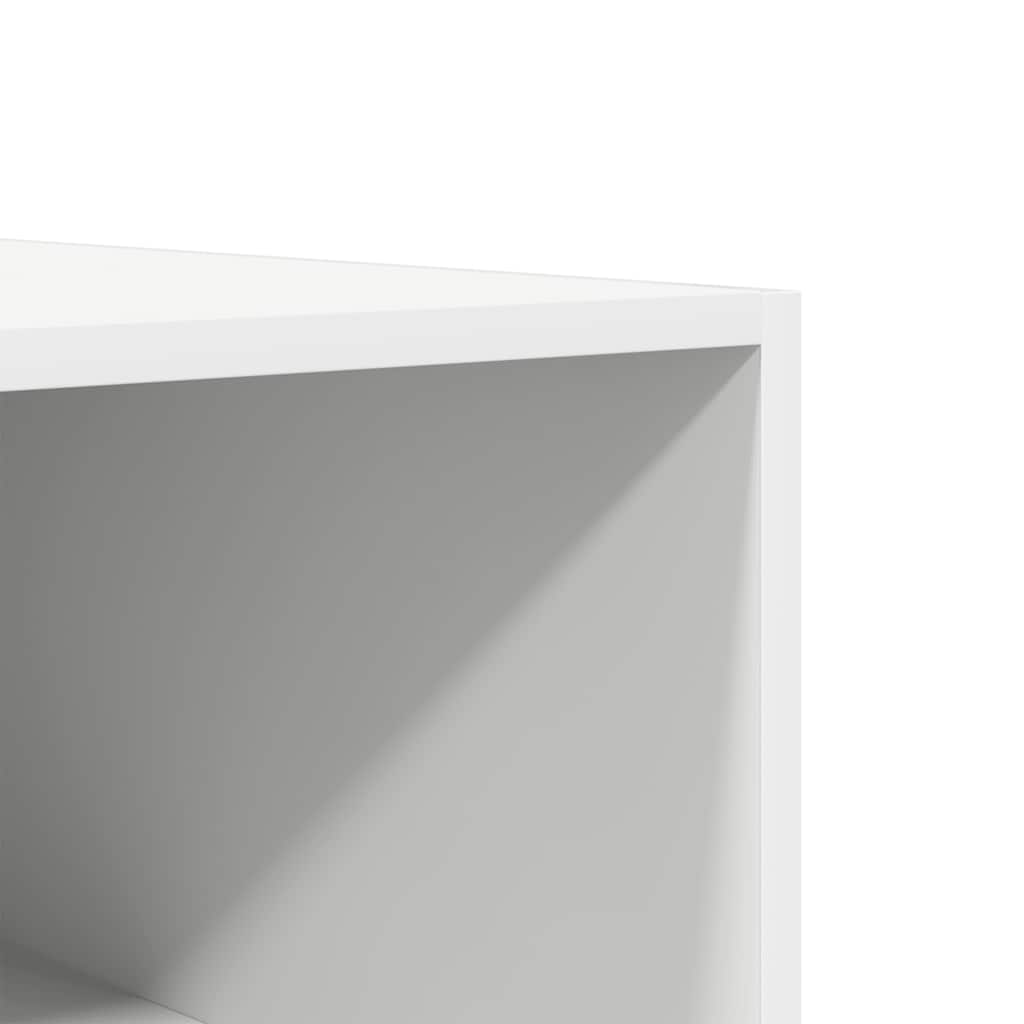 klædeskab 100x50x200 cm konstrueret træ hvid
