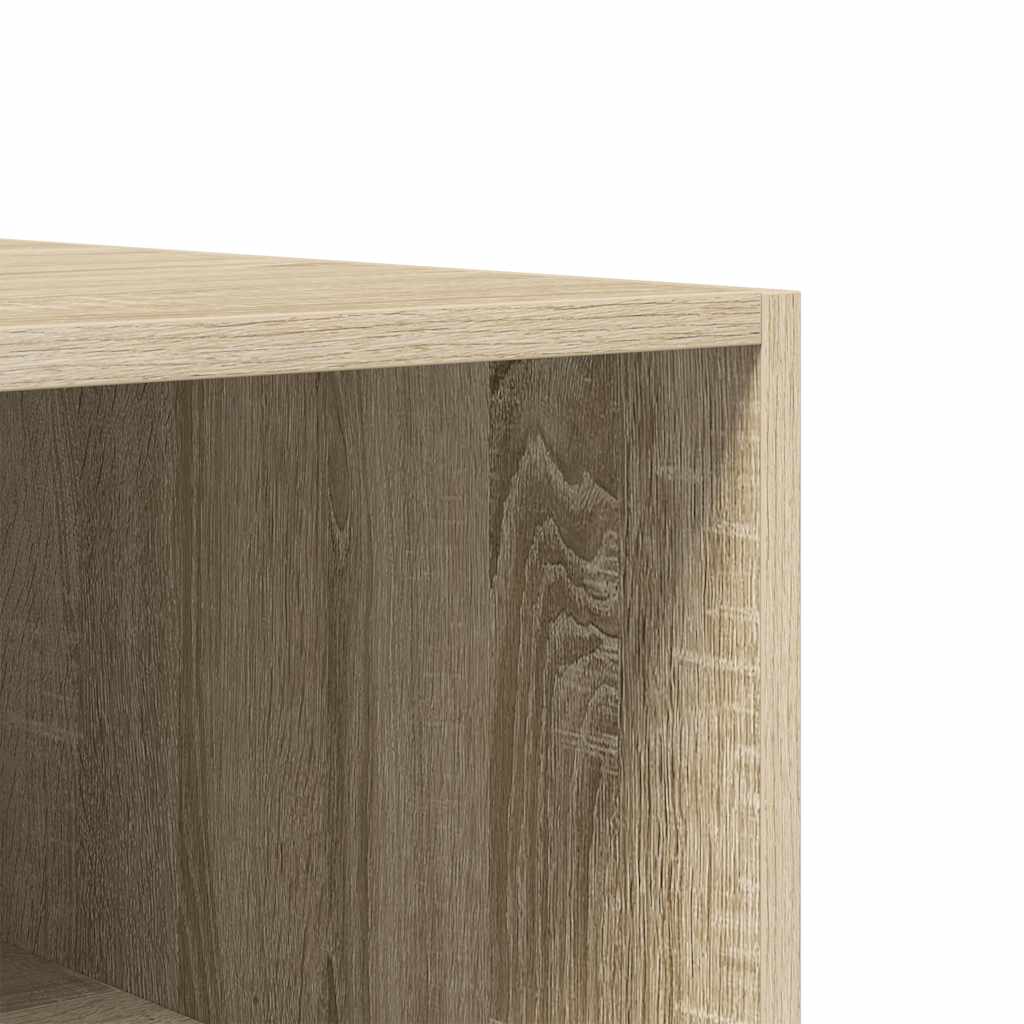klædeskab 100x50x200 cm konstrueret træ sonoma-eg