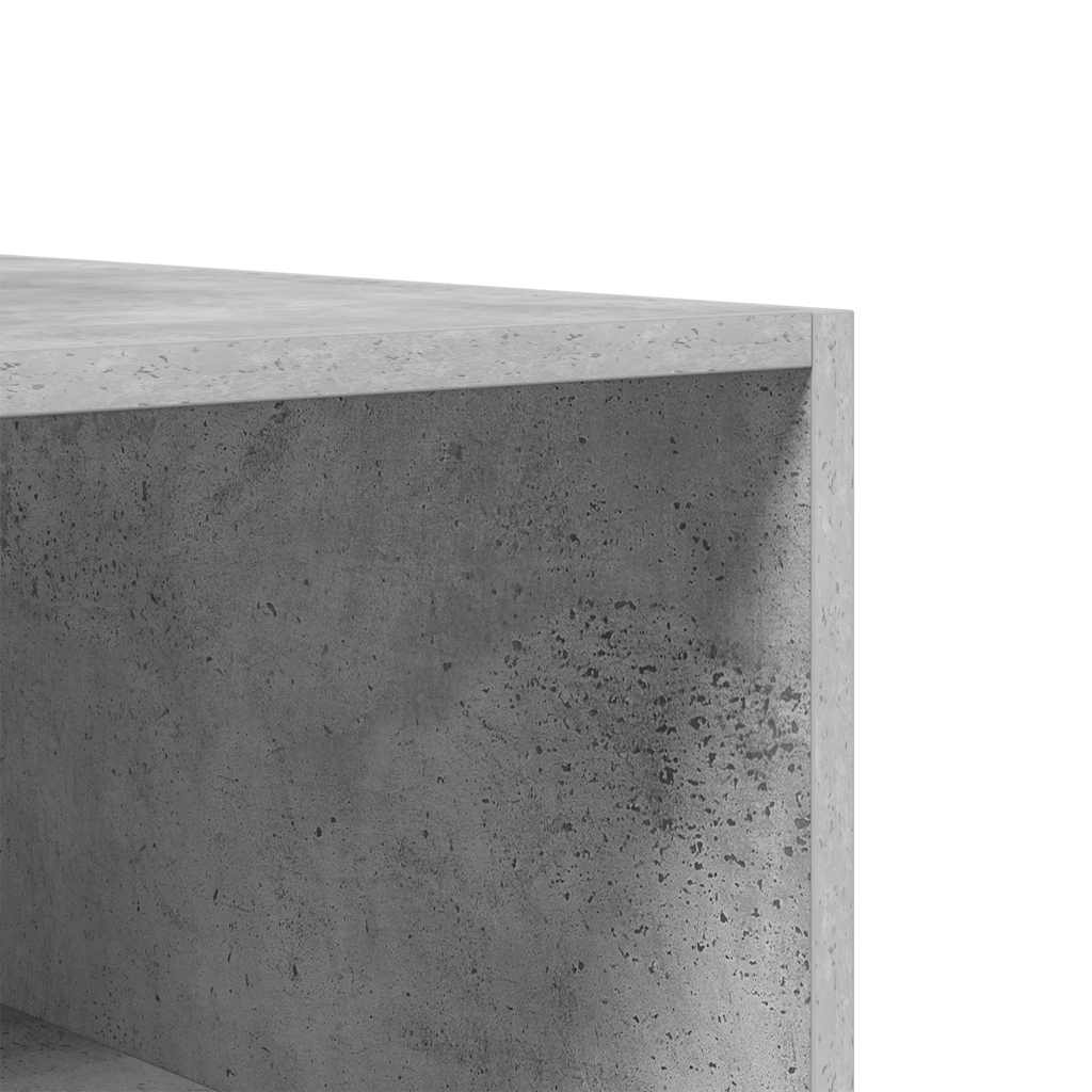 klædeskab 100x50x200 cm konstrueret træ betongrå
