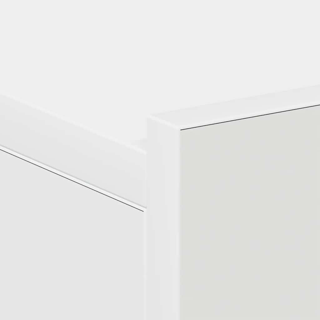 svævende natborde 2 stk. 40 x 30 x 15 cm konstrueret træ hvid