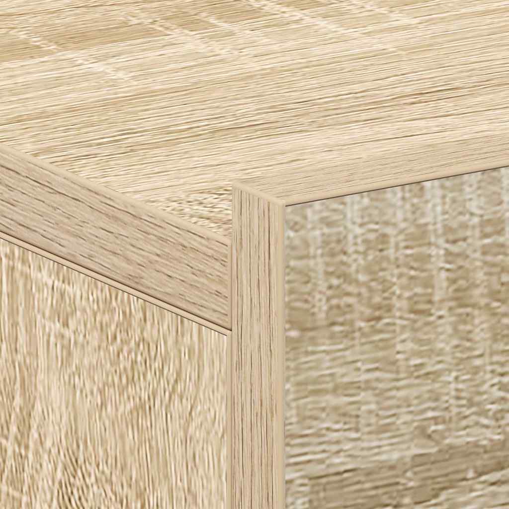 svævende natborde 2 stk. 40 x 30 x 15 cm konstrueret træ sonoma