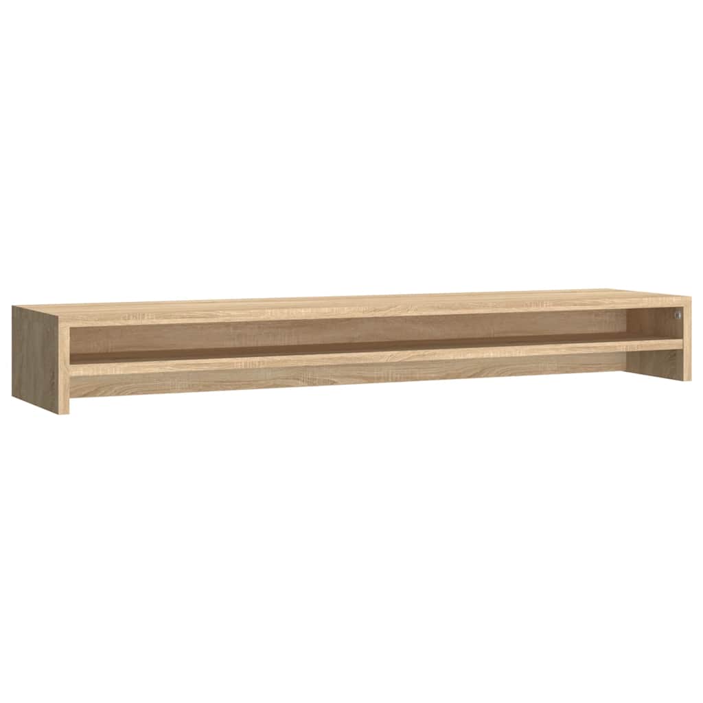 skærmstander 100x24x13 cm konstrueret træ sonoma-eg