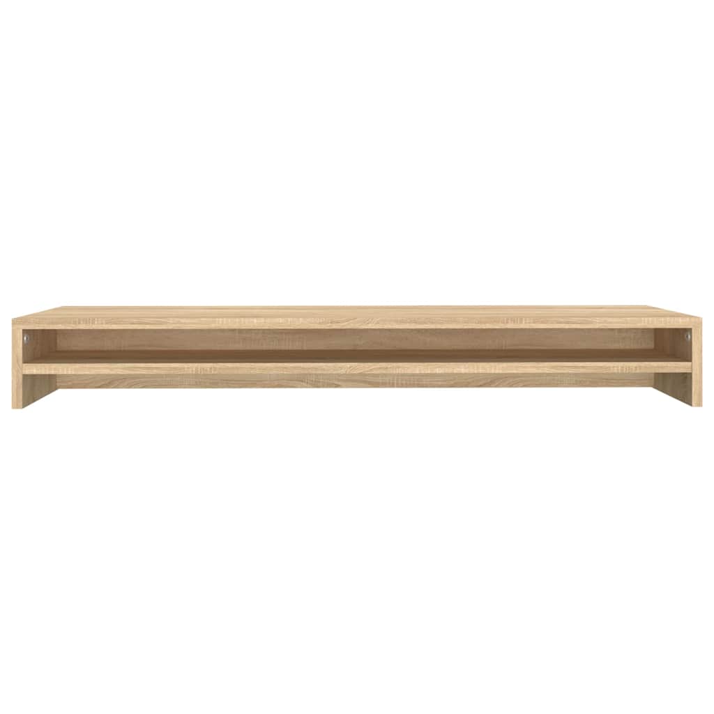 skærmstander 100x24x13 cm konstrueret træ sonoma-eg