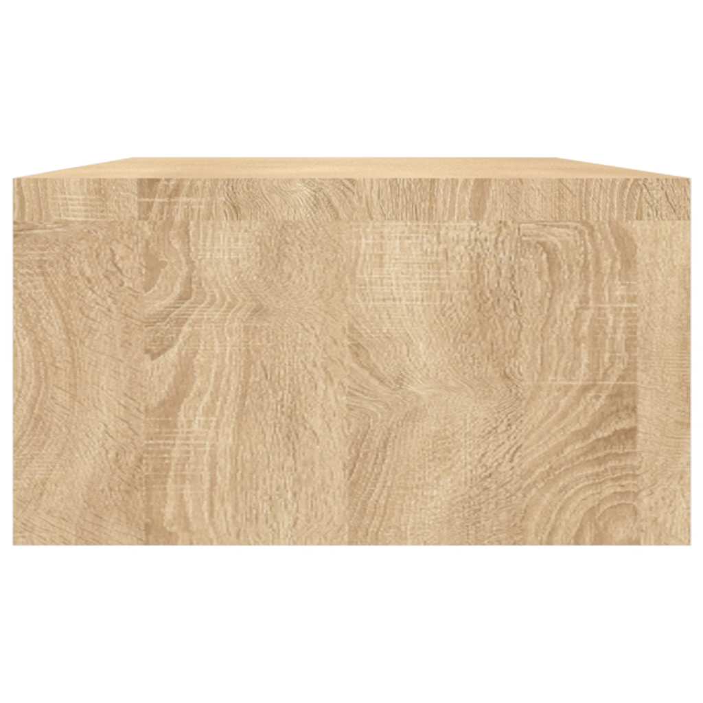 skærmstander 100x24x13 cm konstrueret træ sonoma-eg