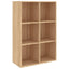 bogreol/skænk 66x30x98 cm konstrueret træ sonoma-eg