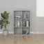 bogreol/skænk 66x30x98 cm konstrueret træ betongrå
