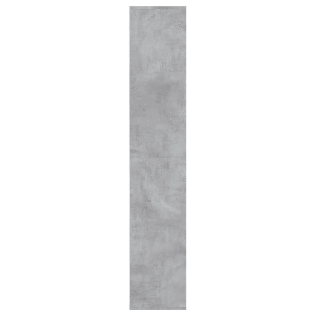 skoskab 54x34x183 cm konstrueret træ betongrå