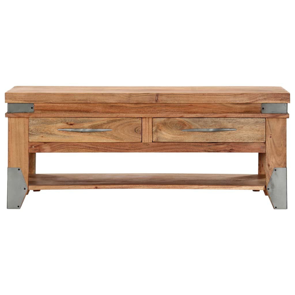 sofabord 110 x 52 x 45 cm massivt akacietræ