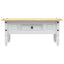 sofabord 100 x 55 x 44 cm fyrretræ Corona-serien hvid