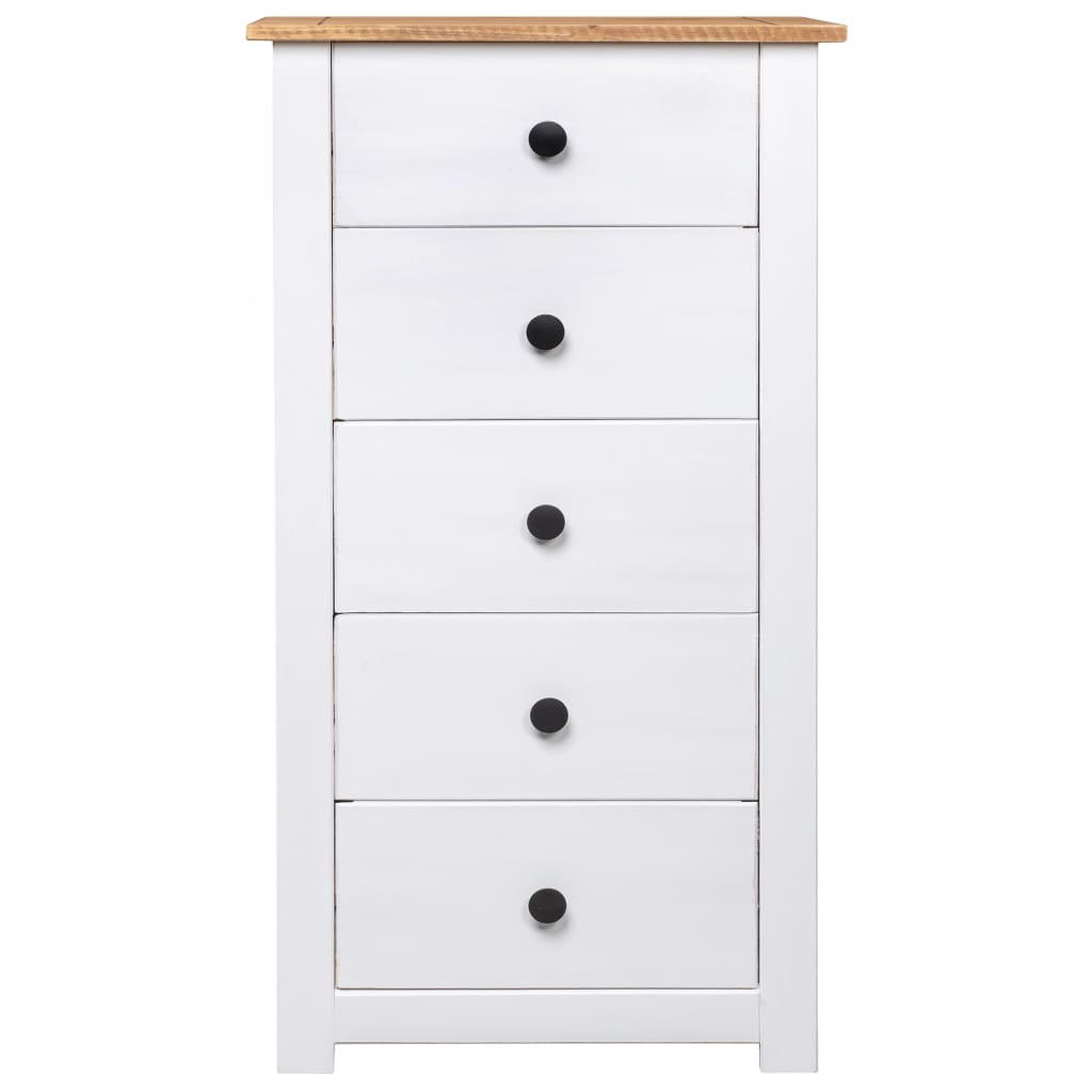 skænk Panama-serien 46x40x89 cm fyrretræ hvid