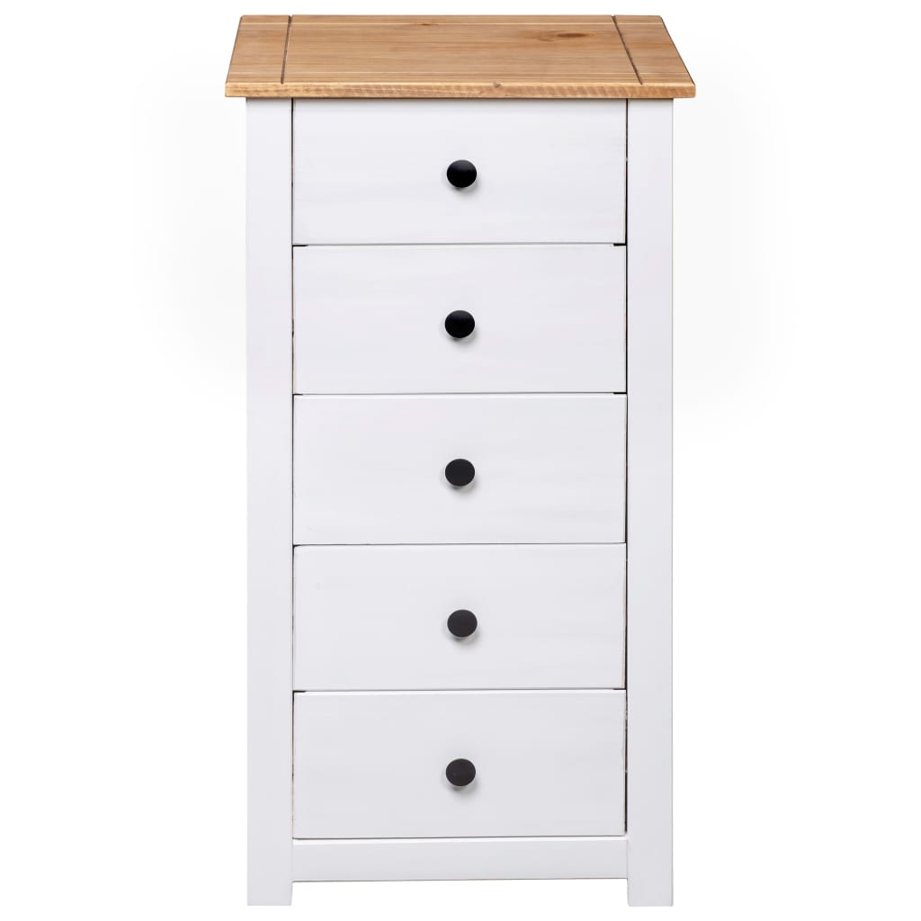 skænk Panama-serien 46x40x89 cm fyrretræ hvid