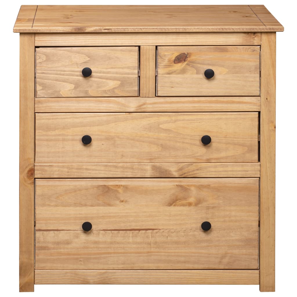 skænk Panama-serien 80x40x83 cm massivt fyrretræ