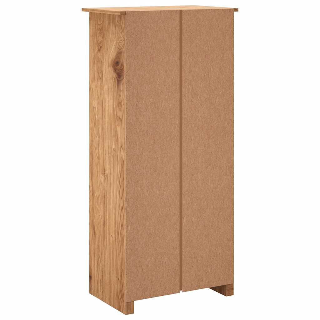 klædeskab Panama-serien 80x50x171,5 cm massivt fyrretræ