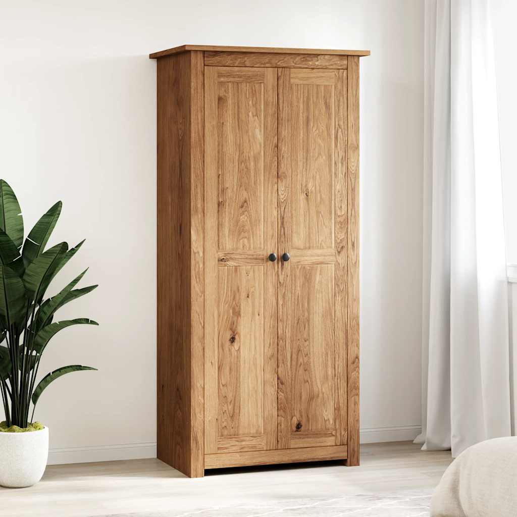 klædeskab Panama-serien 80x50x171,5 cm massivt fyrretræ