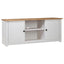 tv-bord Panama-serien 120x40x50 cm massivt fyrretræ hvid