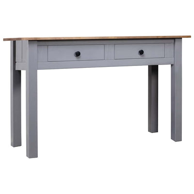 konsolbord Panama-serien 110x40x72 cm massivt fyrretræ grå