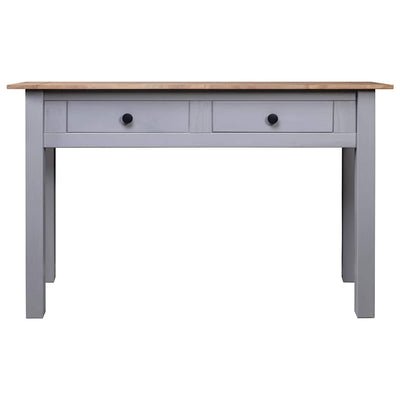 konsolbord Panama-serien 110x40x72 cm massivt fyrretræ grå