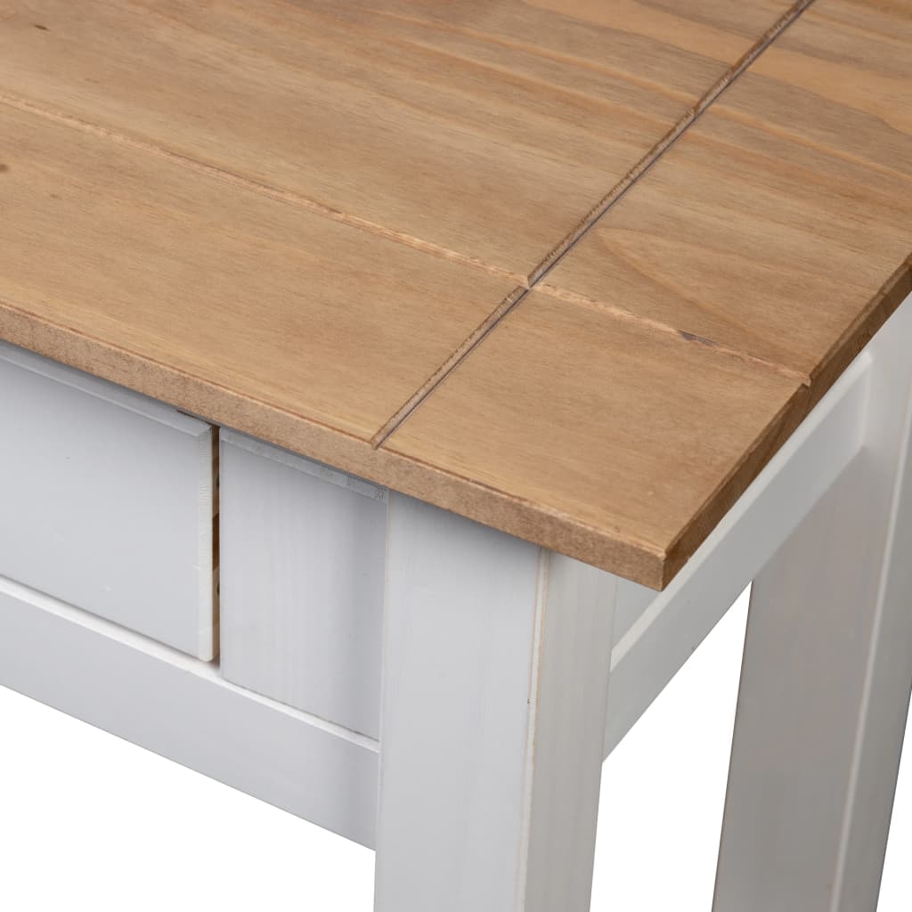 konsolbord Panama-serien 110x40x72 cm massivt fyrretræ hvid