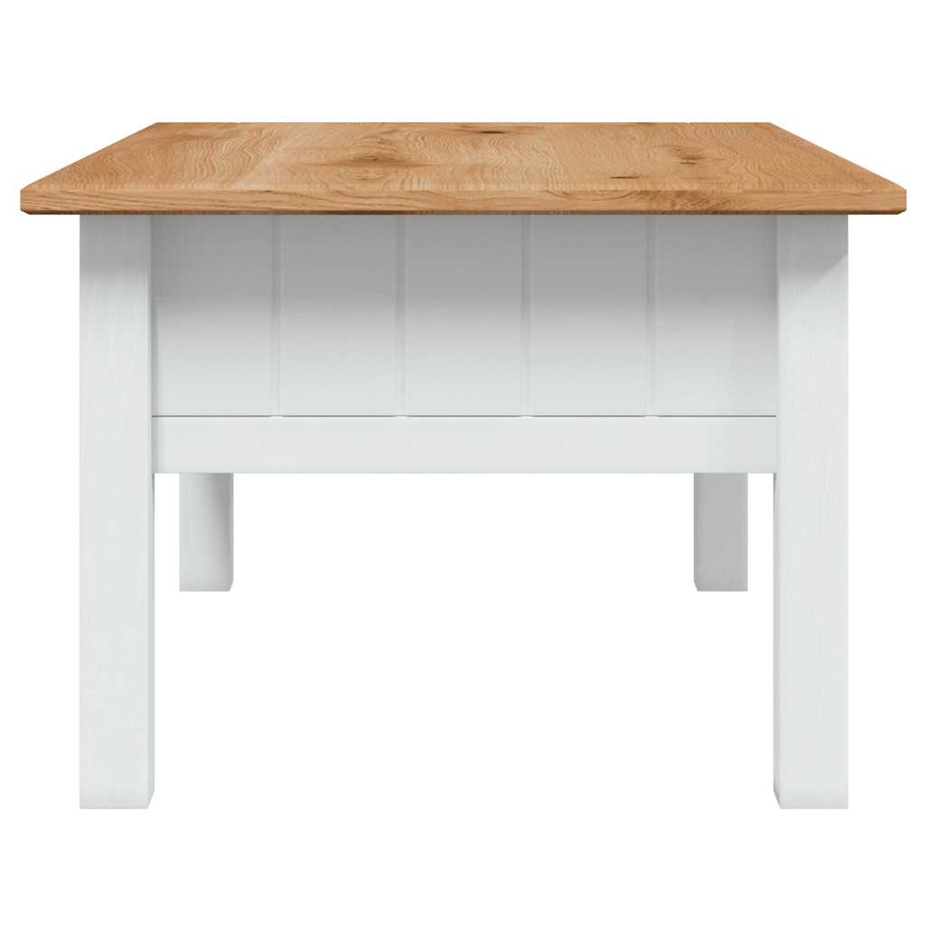 sofabord 100x60x43,5 cm massivt fyrretræ Panama hvid