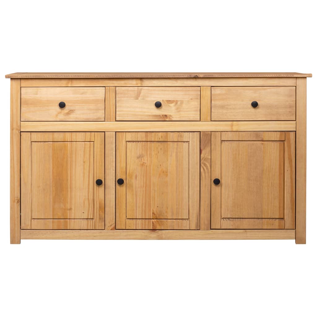 skænk Panama-serien 135x40x80 cm massivt fyrretræ