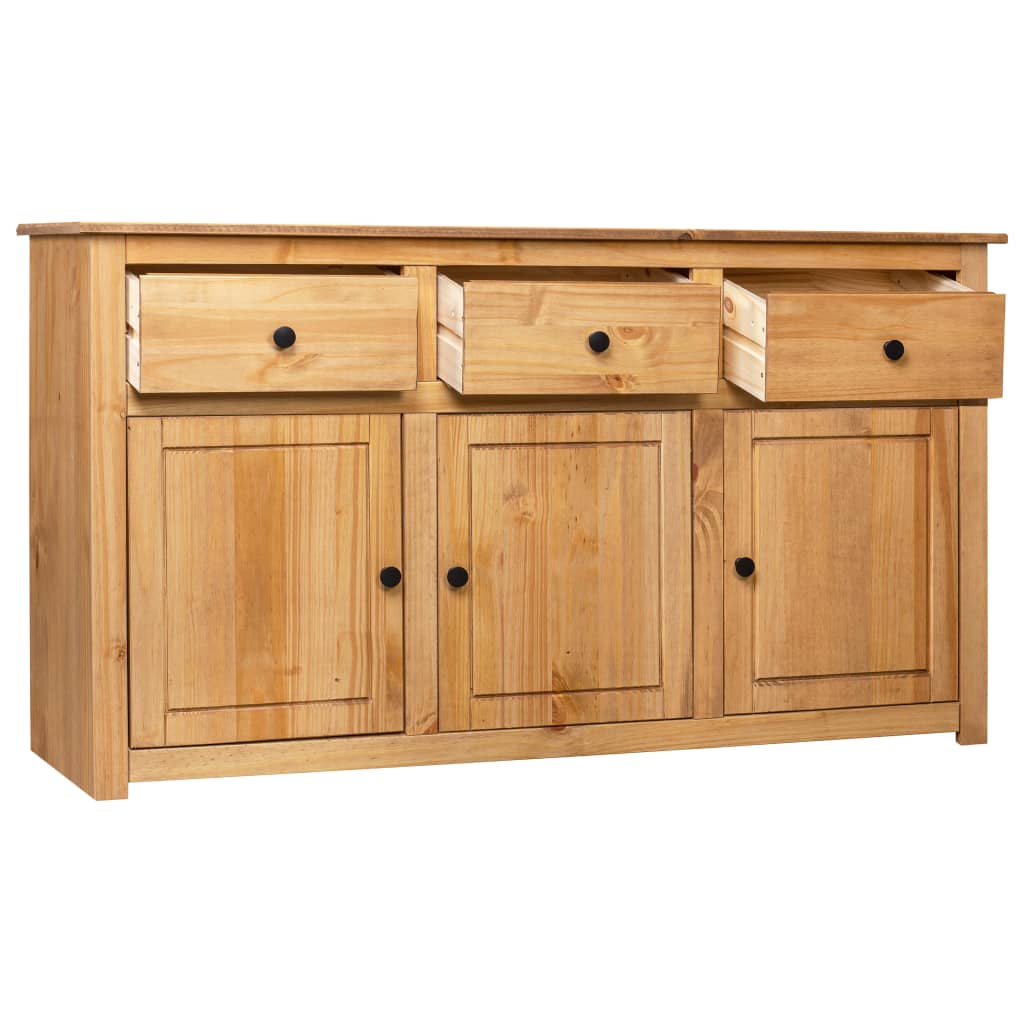skænk Panama-serien 135x40x80 cm massivt fyrretræ