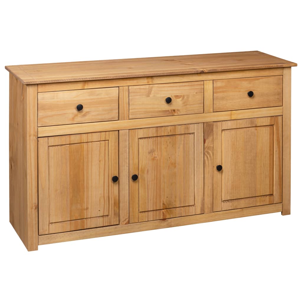 skænk Panama-serien 135x40x80 cm massivt fyrretræ