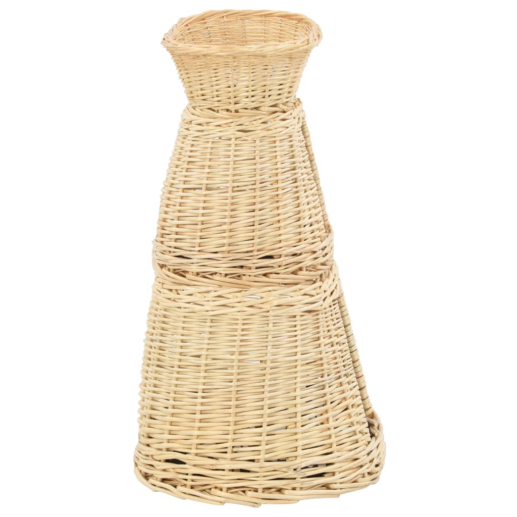 kattekurve med hynder 3 stk. 47 x 34 x 60 cm naturligt piletræ