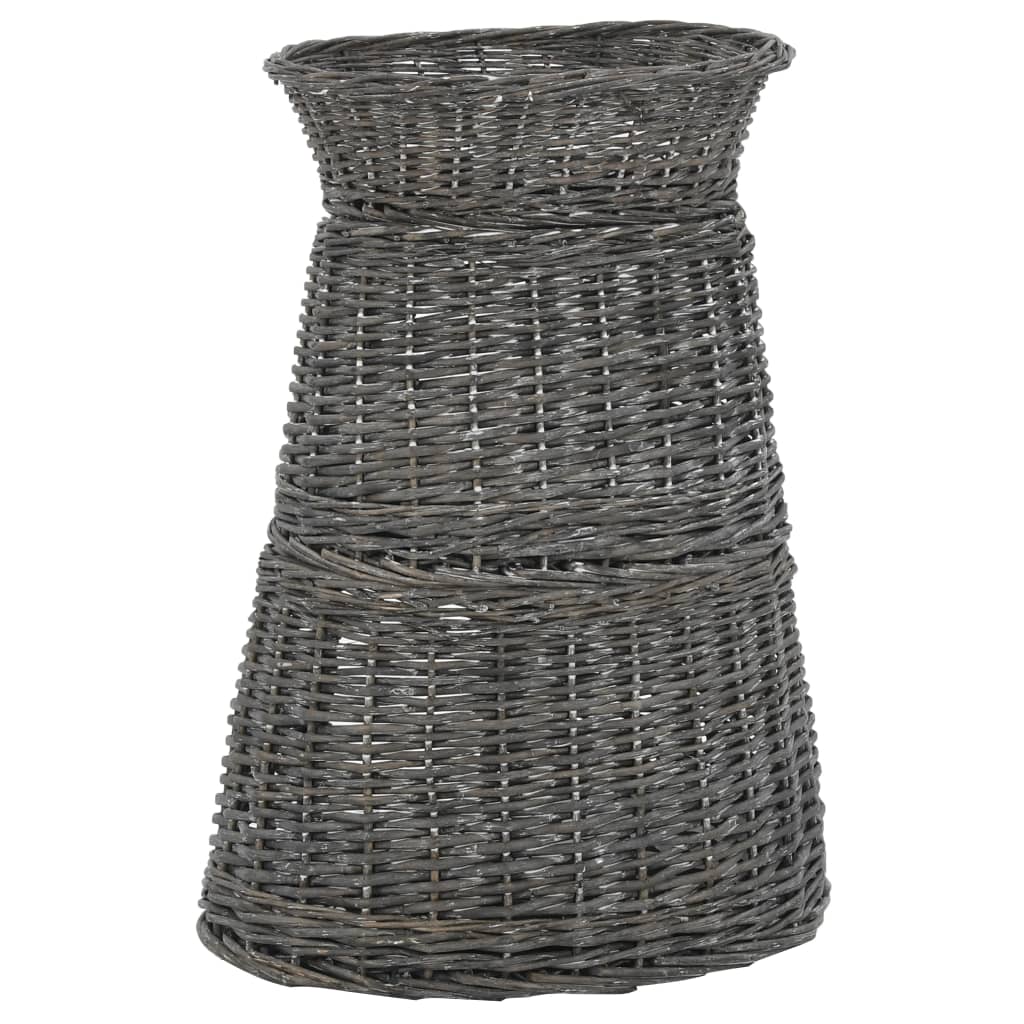 kattekurve hynder 3 stk. 47 x 34 x 60 cm naturligt piletræ grå