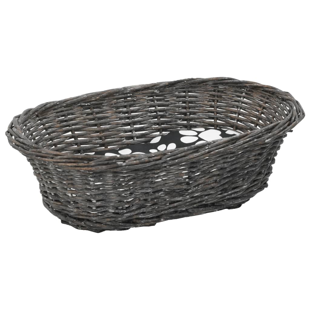 kattekurve hynder 3 stk. 47 x 34 x 60 cm naturligt piletræ grå