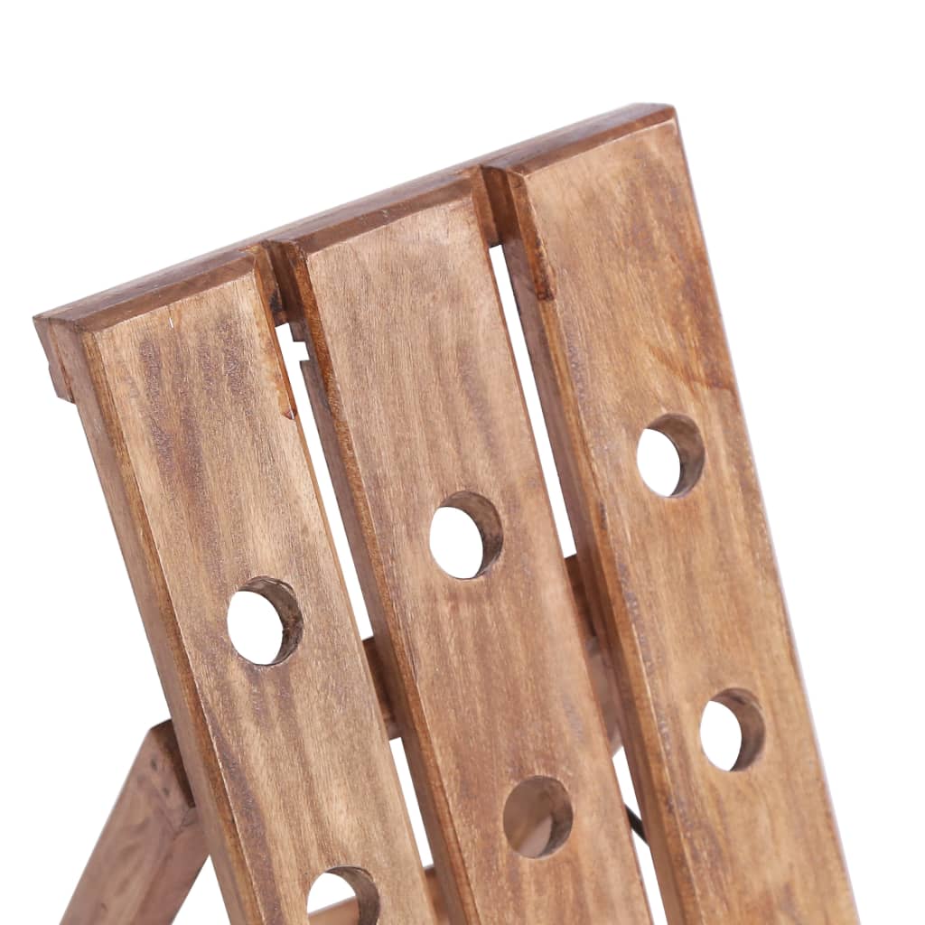 vinreol til 15 flasker 26x50x70 cm massivt mahognitræ
