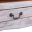 tv-bord 120x30x40 cm massivt mahognitræ hvid