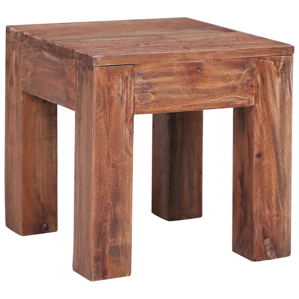 sofabord 30x30x30 cm massivt mahognitræ