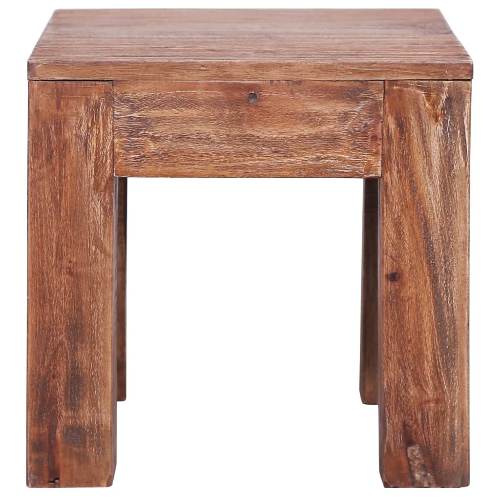 sofabord 30x30x30 cm massivt mahognitræ