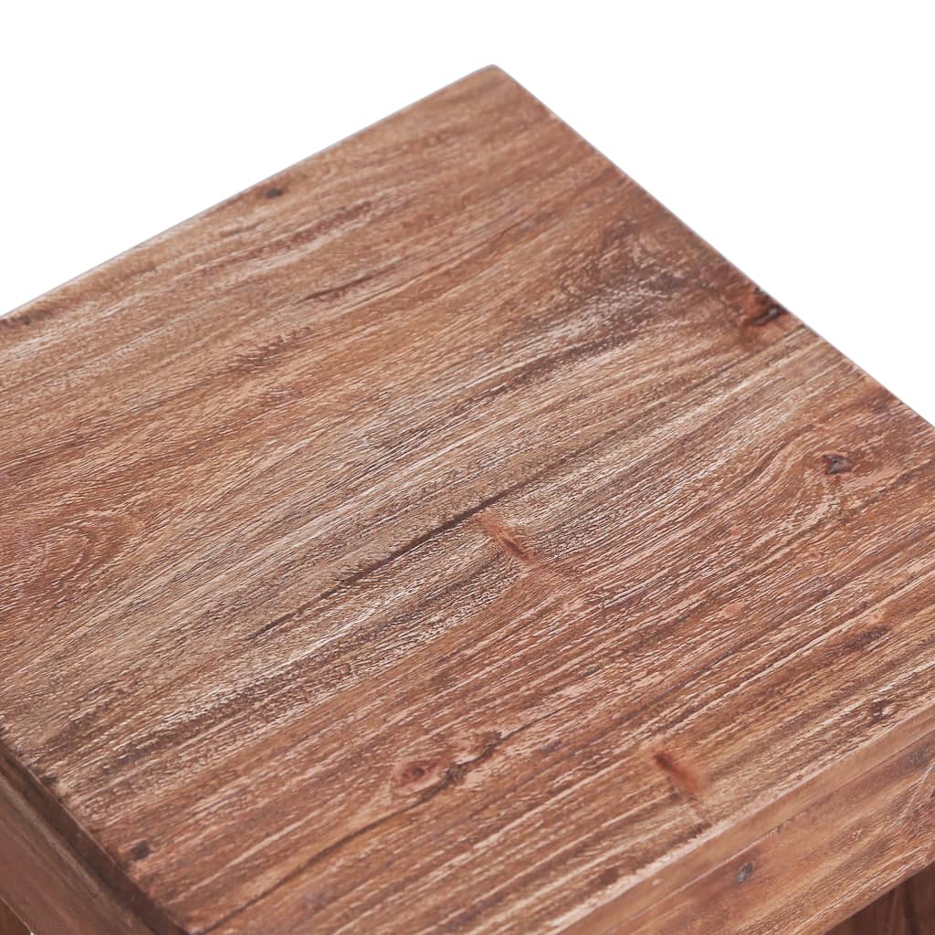sofabord 30x30x30 cm massivt mahognitræ